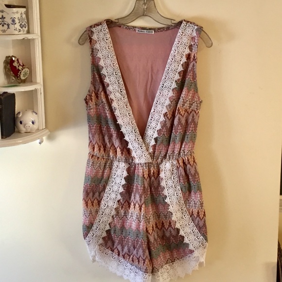 Moral Fiber Pants - HP 3/17 Beautiful Lacy Romper
